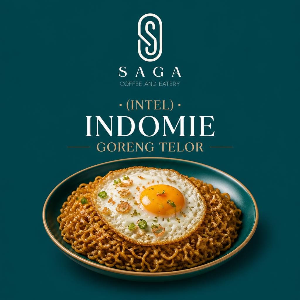 (Intel) Indomie Goreng Telor menu Saga Coffee House
